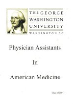 Physician Assistants in American Medicine: Class of 2004