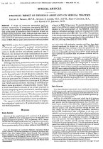 Special Article: Financial Impact of Physician Assistants on Medical Practice