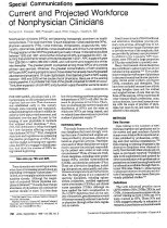 Special Communications: Current and Projected Workforce of Nonphysician Clinicians