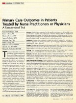 Primary Care Outcomes in Patients Treated by Nurse Practitioners or Physicians: A Randomized Trial