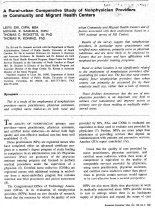 A Rural-urban Comparative Study of Nonphysician Providers in Community and Migrant Health Centers