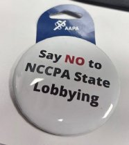 AAPA Say No to NCCPA State Lobbying Button