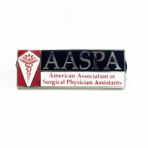 Rectangular American Association of Surgical Physician Assistants Lapel Pin