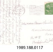 Real Photo Postcard Back