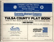 Tulsa County Plat Book: Guide to Real Estate of Tulsa County
