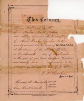 Certificate, Marriage