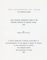 Tulsa Oklahoma Properties Listed on the National Register of Historic Places, 1983