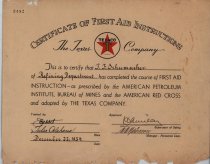Certificate, Commemorative