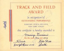 Certificate, Achievement