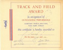 Certificate, Achievement