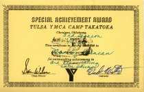 Certificate, Achievement