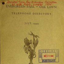 1949 Evergreen Park - Oak Lawn Telephone Directory