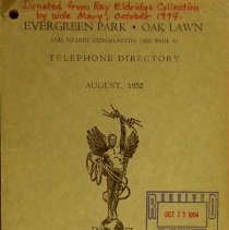 1952 Evergreen Park - Oak Lawn Telephone Directory