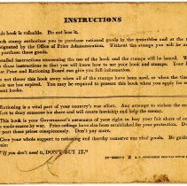 War Ration Book No. 3