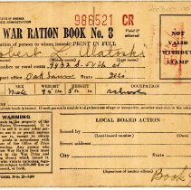 War Ration Book No. 3