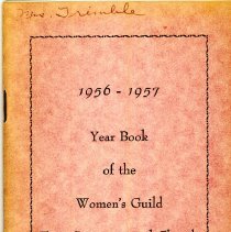1956-1957 First Congregational Women's Guild Yearbook
