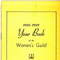 1958-1959 First Congregational Women's Guild Yearbook