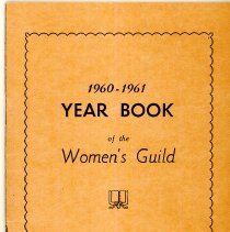 1960-1961 First Congregational Women's Guild Yearbook