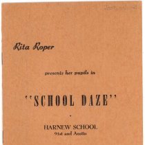 Harnew  "School Daze" Program