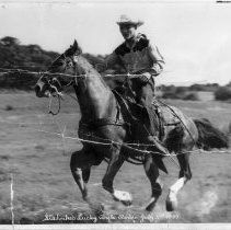 LeRoy (Lee) Stahnke Riding a Horse