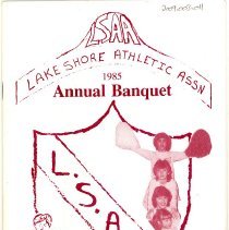 Lake Shore Athletic Association Annual Banquet Program, 1985