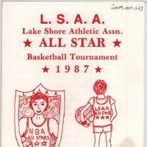 Lake Shore Athletic Association Basketball Tournament Program, 1987