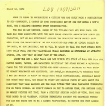 Thank You Letter from John Weigand to Lou Novinson