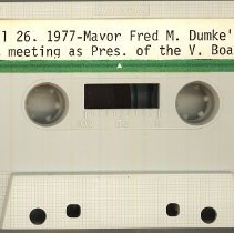 Dumke, Fred M. - Last Village Meeting