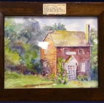 Painting of the first Oak Lawn Library