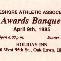 Lake Shore Athletic Association Awards Banquet Ticket