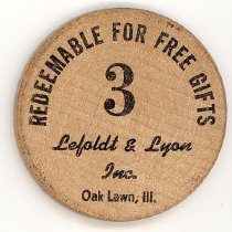 Lefoldt and Lyon Wooden Nickel