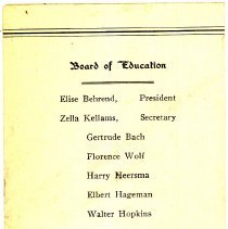 Announcement for Cook School Graduation, 1932