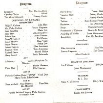Cook School Graduation Program, 1914