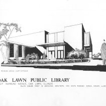 Oak Lawn Public Library Architectural Drawing