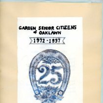 Garden Senior Citizens Club Twenty-Fifth Anniversary Scrapbook