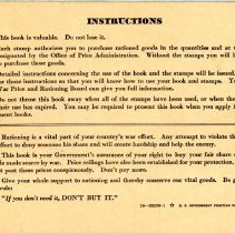 War Ration Book No. 3