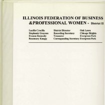 District II Business and Professional Women's Club Records Volume 2