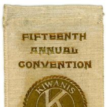 Kiwanis Delegate Ribbon, 1931