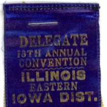 Kiwanis Delegate Ribbon, 1935