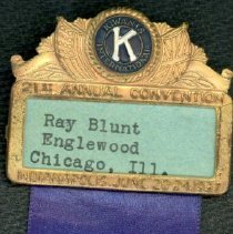 Kiwanis Delegate Ribbon, 1937