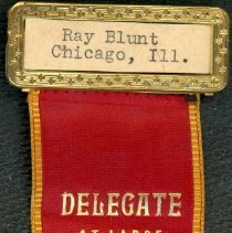 Kiwanis Delegate Ribbon, 1939