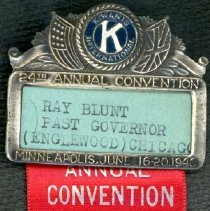 Kiwanis Delegate Ribbon, 1940