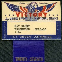 Kiwanis Delegate Ribbon, 1942
