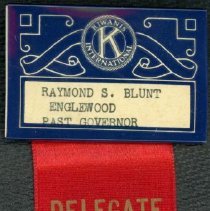 Kiwanis Delegate Ribbon, 1943