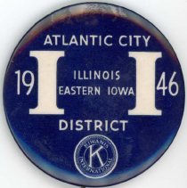 Kiwanis Delegate Button, 1946