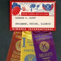 Kiwanis Delegate Ribbon, 1954