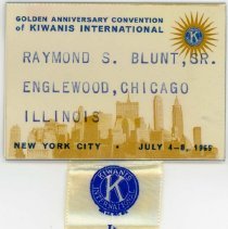 Kiwanis Delegate Ribbon, 1965