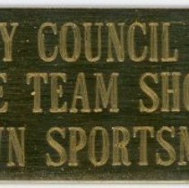 1966 Cook County Council Trap Shoot Trophy