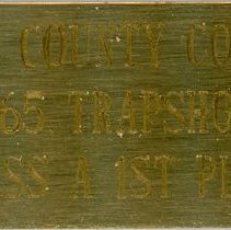 Cook County Council Trap Shoot Trophy, 1966