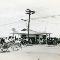 Horse & Cart Taxis; Cebu, Philippine Islands; World War 2
